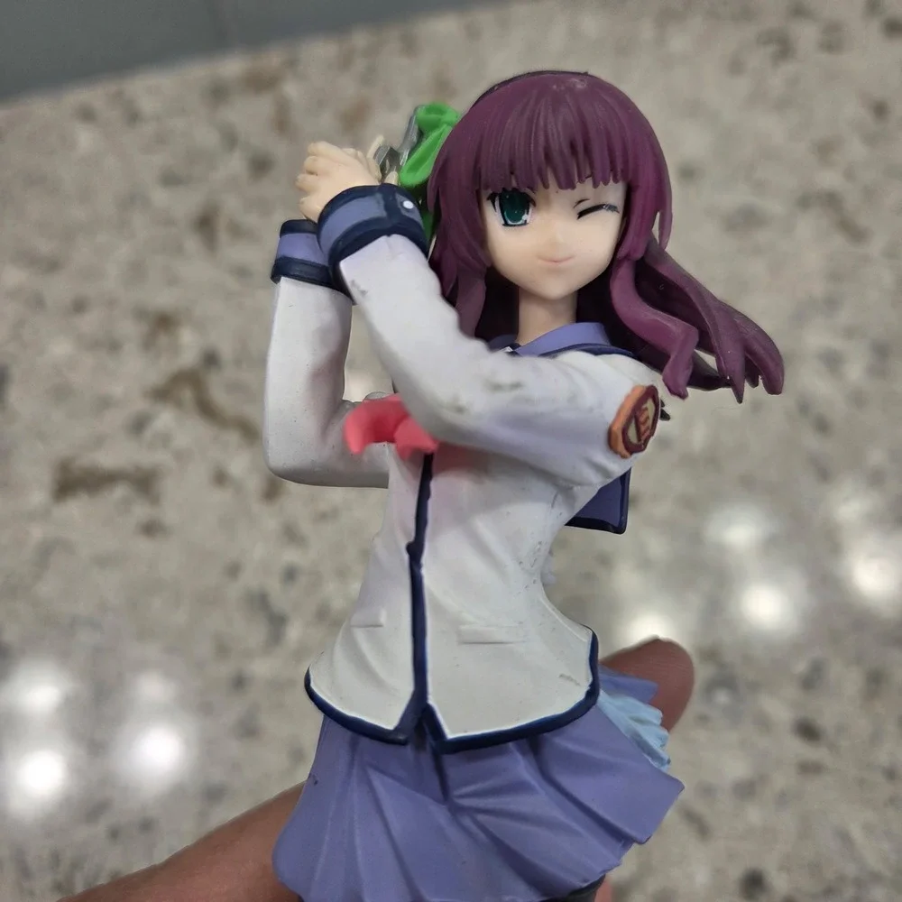 Angel Beats! Yuri Nakamura Anime Figure Yurippe School Uniform PVC Statue 6.5